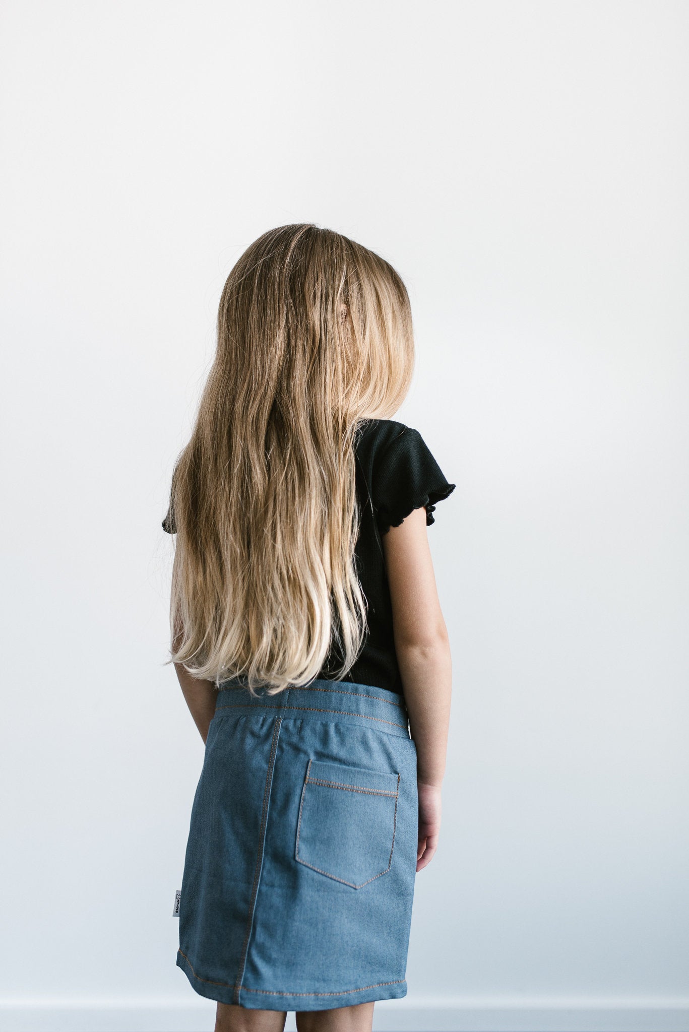 pencil skirt - stretch denim