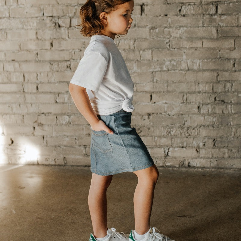 pencil skirt - stretch denim