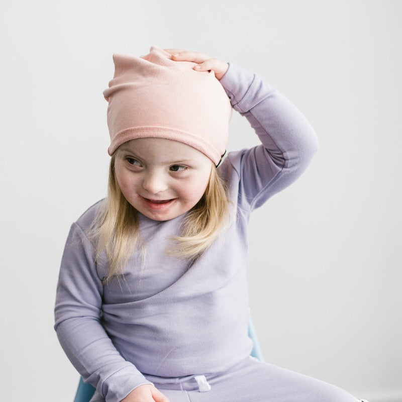 slouchy hat - grape