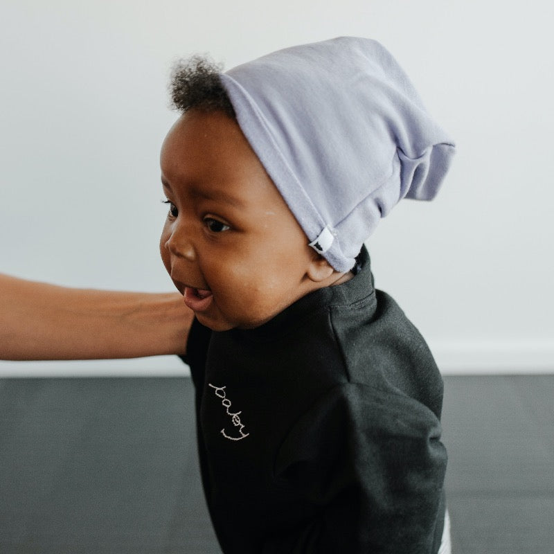slouchy hat - grape