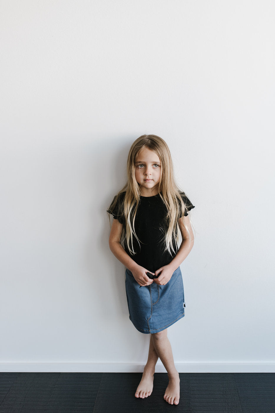 pencil skirt - stretch denim